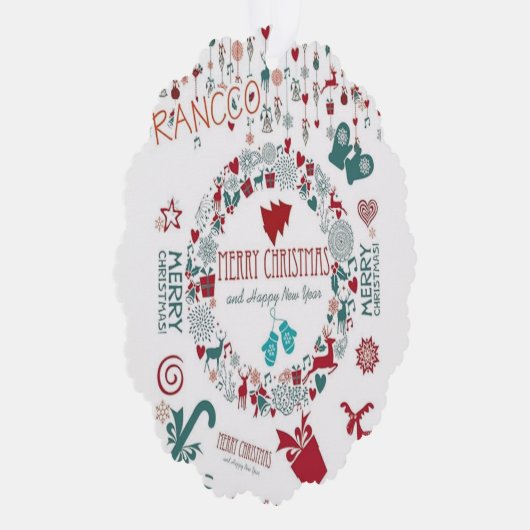 kerstkaarten ornament kaart (Rechts)