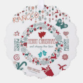 kerstkaarten ornament kaart (Voorkant)