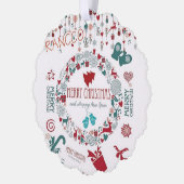 kerstkaarten ornament kaart (Links)