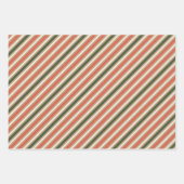 Kerstkaarten Ornamenten Inpakpapier Set van 3 Vel (Voorkant 3)