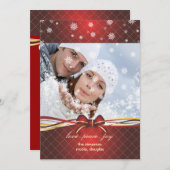 Kerstkaarten, pas je tekst aan (achterkant) feestdagenkaart (Voorkant / Achterkant)