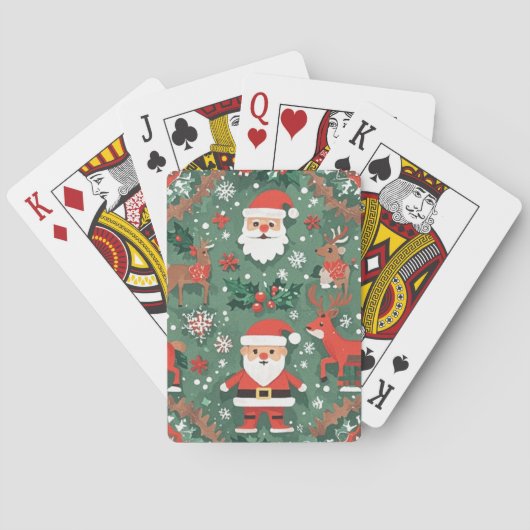 Kerstkaarten Pokerkaarten (Achterkant)