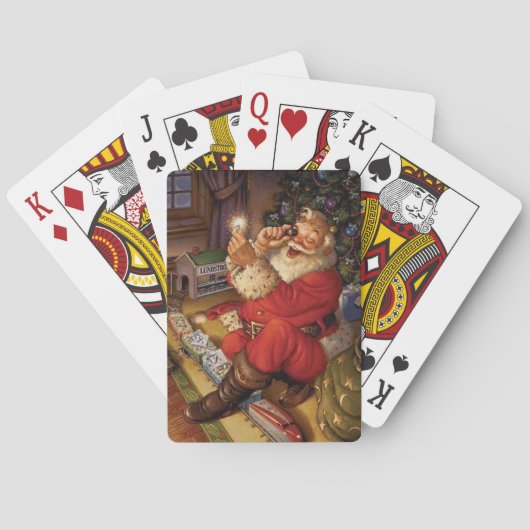 kerstkaarten pokerkaarten (Achterkant)