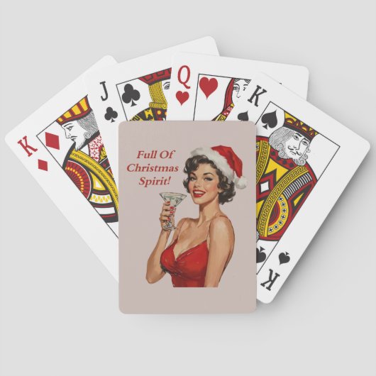 Kerstkaarten Pokerkaarten (Achterkant)