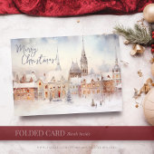 Kerstkaarten, Prettig Kerstfeest Winterlandschap Feestdagen Kaart