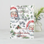 Kerstkaarten Prettig Kerstfeest witte Kerstkaart Kaart (Staand voorkant)