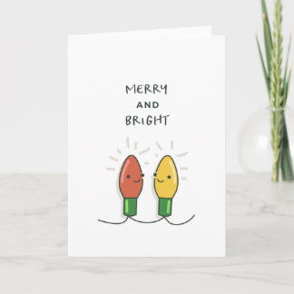 Kerstkaarten - Schattig - Merry and Bright Kaart