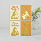 Kerstkaarten Set – Festive Groet Folie Feestdagenkaart (Staand Voorkant)