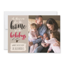 Kerstkaarten 'Thuis voor de Feestdagen' Foto Kaart