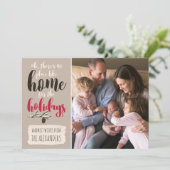 Kerstkaarten 'Thuis voor de Feestdagen' Foto Kaart (Staand voorkant)
