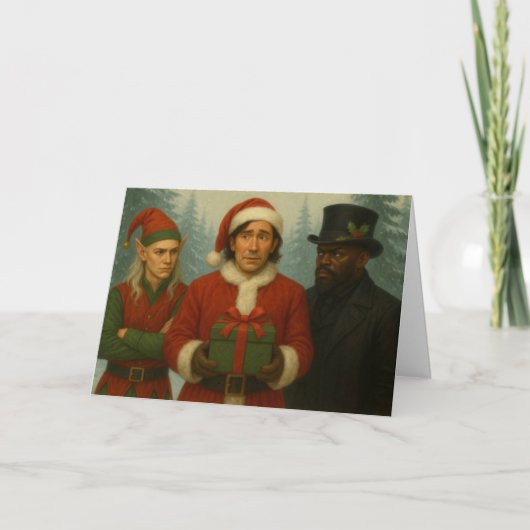 Kerstkaarten uit de Bounders-serie Bedankkaart (Voorkant)