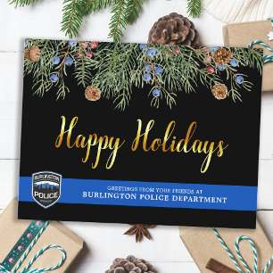 kerstKaarten van de afdeling Begrotingspolitie