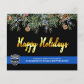 kerstKaarten van de afdeling Begrotingspolitie (Voorkant)