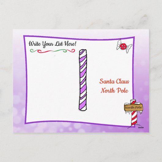 Kerstkaarten van de Kerstman: Feestelijke Etnische Feestdagenkaart (Achterkant)