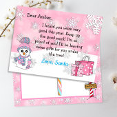 Kerstkaarten van de Kerstman: Schattige Sneeuwman Feestdagenkaart