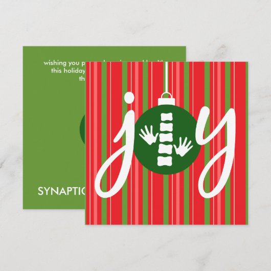 Kerstkaarten van de Vakantie van de Chiropraktijk Feestdagenkaart (Voorkant / Achterkant)