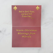 Kerstkaarten van de Zonsondergang van Florida bij Feestdagen Kaart (Binnen)