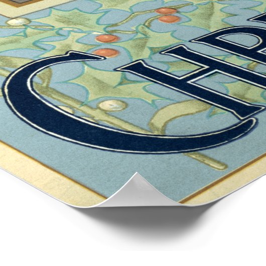 Kerstkaarten van het Poster Louis Prang (Hoek)