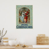 Kerstkaarten van het Poster Louis Prang (Keuken)