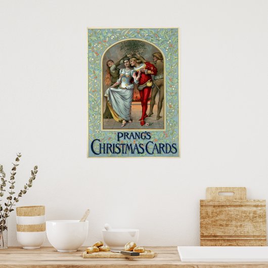 Kerstkaarten van het Poster Louis Prang (Keuken)