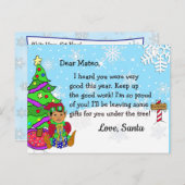 Kerstkaarten van Sinterklaas: Feestelijke Etnische Feestdagenkaart (Voorkant / Achterkant)