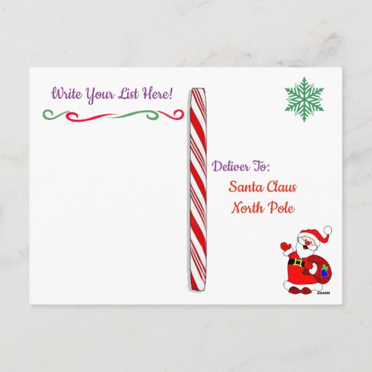 Kerstkaarten van Sinterklaas: Holiday Unicorn in S Feestdagenkaart (Achterkant)