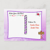 Kerstkaarten van Sinterklaas: Kerst Elfje Feestdagenkaart (Achterkant)