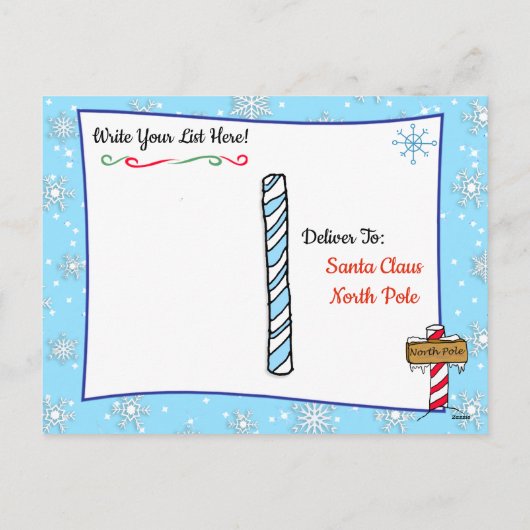 Kerstkaarten van Sinterklaas: Kerst Pengoen & Snee Feestdagenkaart (Achterkant)