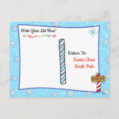 Kerstkaarten van Sinterklaas: Kerst pinguïn en sne Feestdagenkaart (Achterkant)