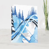 Kerstkaarten van tante feestdagen kaart (Achterkant)