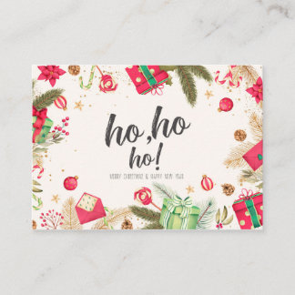  kerstkaarten visitekaartje