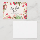 kerstkaarten visitekaartje (Voorkant / Achterkant)