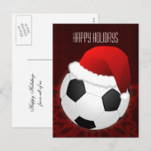 kerstKaarten voetballer Feestdagenkaart (Voorkant / Achterkant)