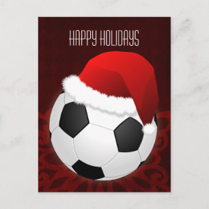 kerstKaarten voetballer Feestdagenkaart