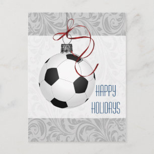 kerstKaarten voetballer Feestdagenkaart