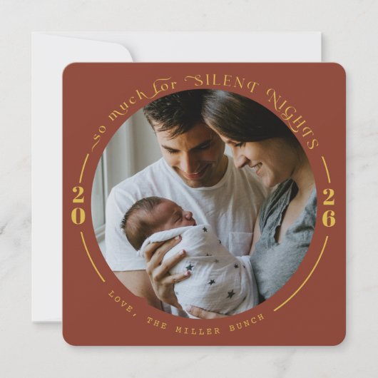 Kerstkaarten voor baby's feestdagenkaart (Voorkant)