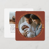 Kerstkaarten voor baby's feestdagenkaart (Voorkant / Achterkant)