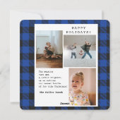 Kerstkaarten voor baby's feestdagenkaart (Achterkant)