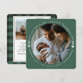 Kerstkaarten voor baby's feestdagenkaart (Voorkant / Achterkant)
