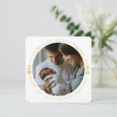 Kerstkaarten voor baby's feestdagenkaart (Staand voorkant)