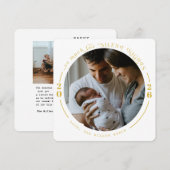 Kerstkaarten voor baby's feestdagenkaart (Voorkant / Achterkant)