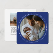 Kerstkaarten voor baby's feestdagenkaart (Voorkant / Achterkant)