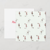  kerstkaarten voor balletjes feestdagenkaart (Voorkant / Achterkant)