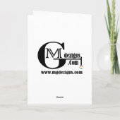 Kerstkaarten voor bedrijven feestdagen kaart (Achterkant)