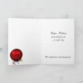 Kerstkaarten voor bedrijven feestdagen kaart (Binnen)