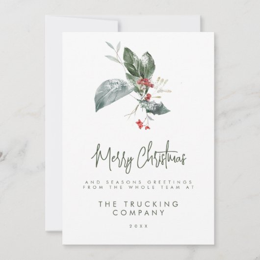 Kerstkaarten voor bedrijven kaart (Voorkant)