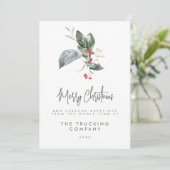 Kerstkaarten voor bedrijven kaart (Staand voorkant)