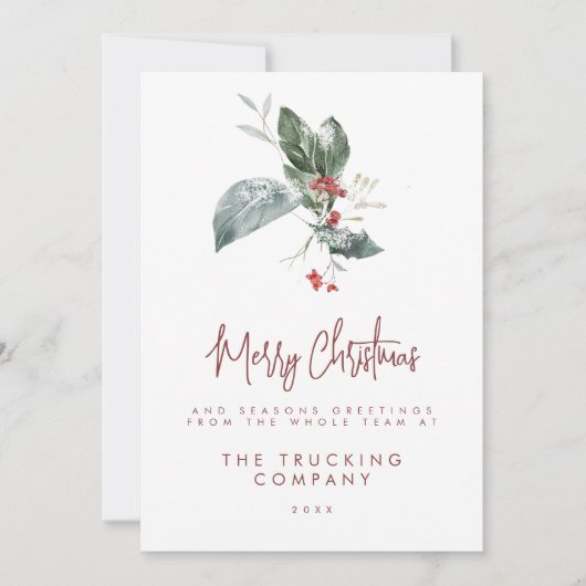 Kerstkaarten voor bedrijven kaart (Voorkant)
