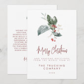 Kerstkaarten voor bedrijven kaart (Voorkant / Achterkant)