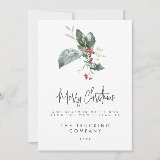 Kerstkaarten voor bedrijven kaart (Voorkant)